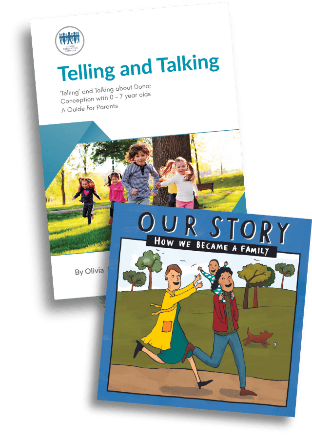 Bundle: Telling and Talking 0-7yrs plus Our Story (sperm donation, egg swap, in two-mum families - single baby)