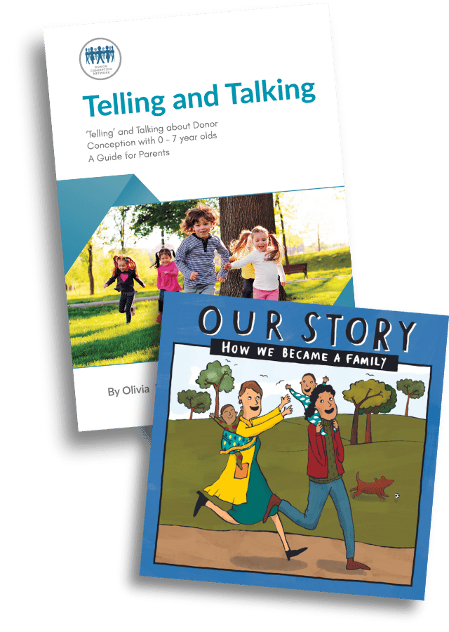 Bundle: Telling and Talking 0-7yrs plus Our Story (sperm donation, egg swap, in two-mum families - twins)