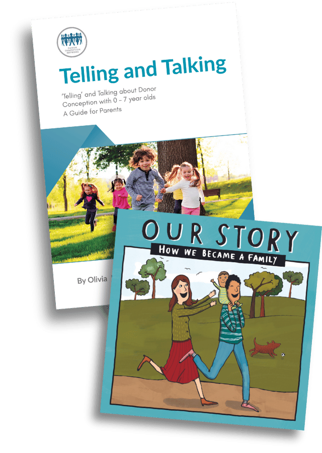 Bundle: Telling and Talking 0-7yrs plus Our Story (embryo donation in mum and dad families - single baby)