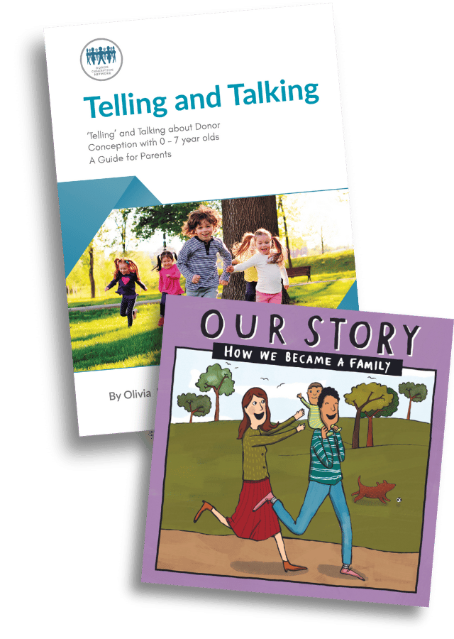 Bundle: Telling and Talking 0-7yrs plus Our Story (double donation in mum and dad families - single baby)