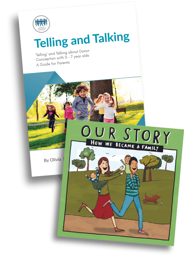 Bundle: Telling and Talking 0-7yrs plus Our Story (egg donation in mum and dad families - twins)