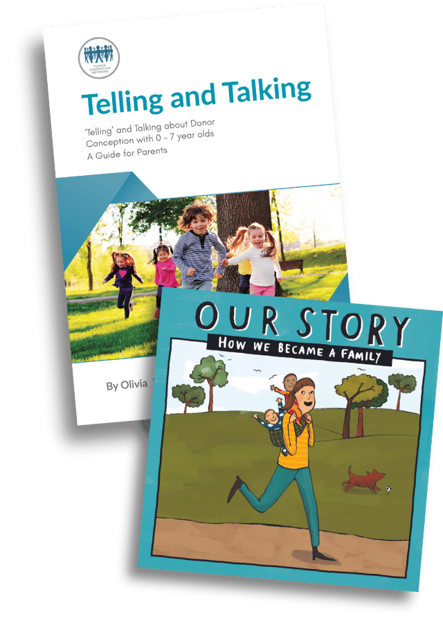 Bundle: Telling and Talking 0-7yrs plus Our Story (embryo donation in solo mum families - twins)