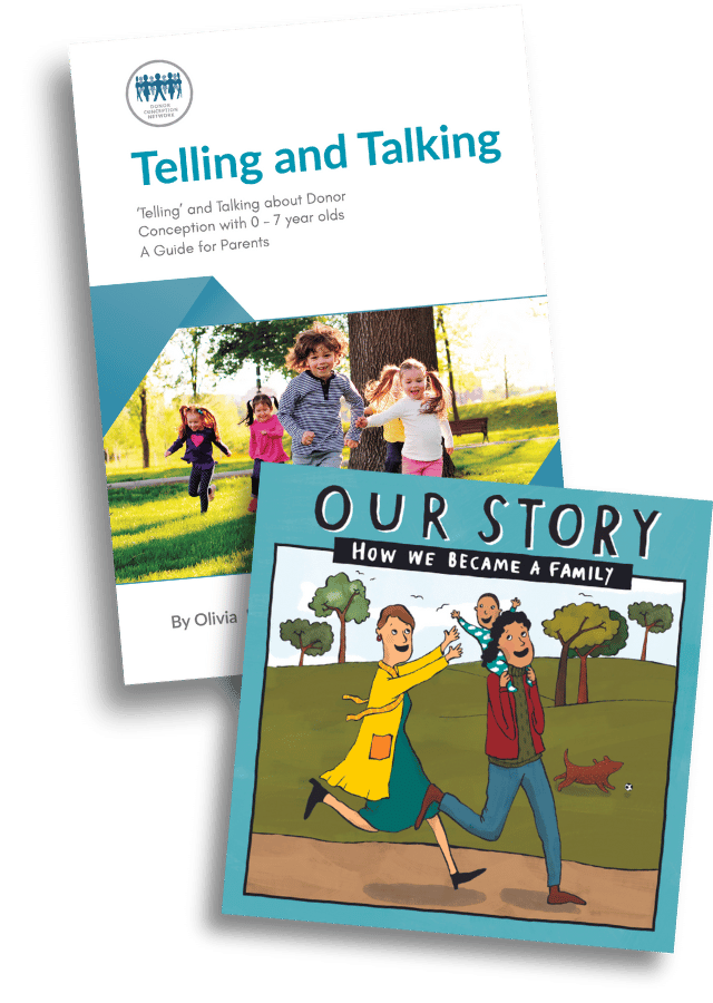Bundle: Telling and Talking 0-7yrs plus Our Story (embryo donation in two-mum families - single baby)